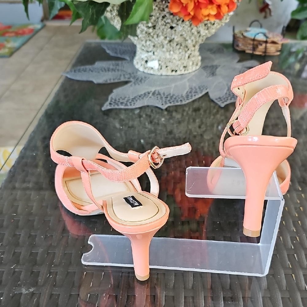 Alex Marie Peach Heeled Sandals - Picture 3 of 6